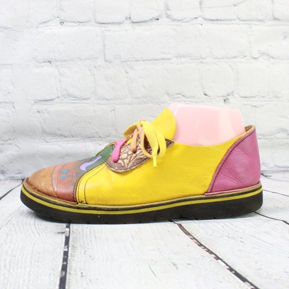 Aquatred By Goodyear Shoes - Aquatred By Goodyear Soles Multicolor Moon Stars Leather Oxford Shoes M 5 L 7